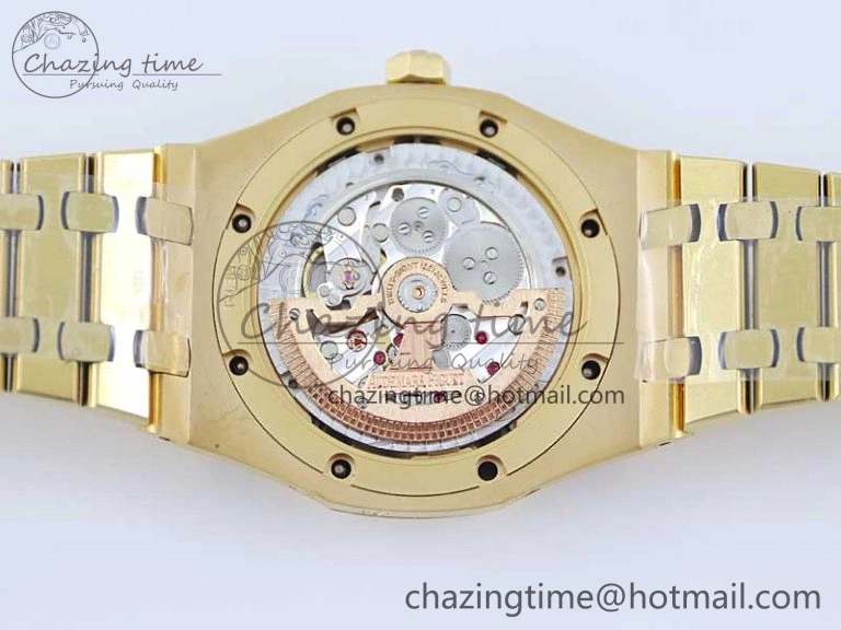 Royal Oak 41mm Complicated 26574 YG APSF1:1 Best Edition Blue Dial on YG Bracelet A5134