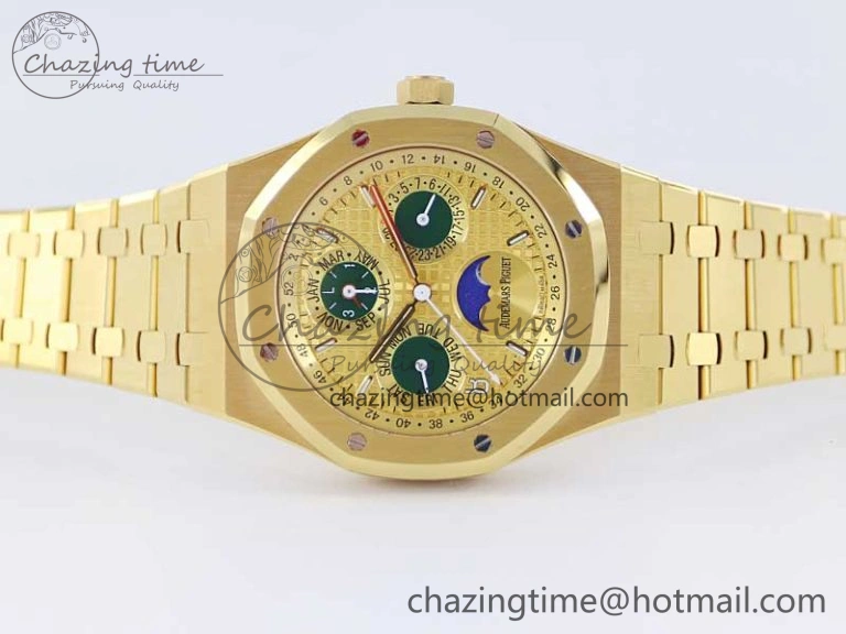 Royal Oak 41mm Complicated 26574 YG APSF1:1 Best Edition YG Dial on YG Bracelet A5134