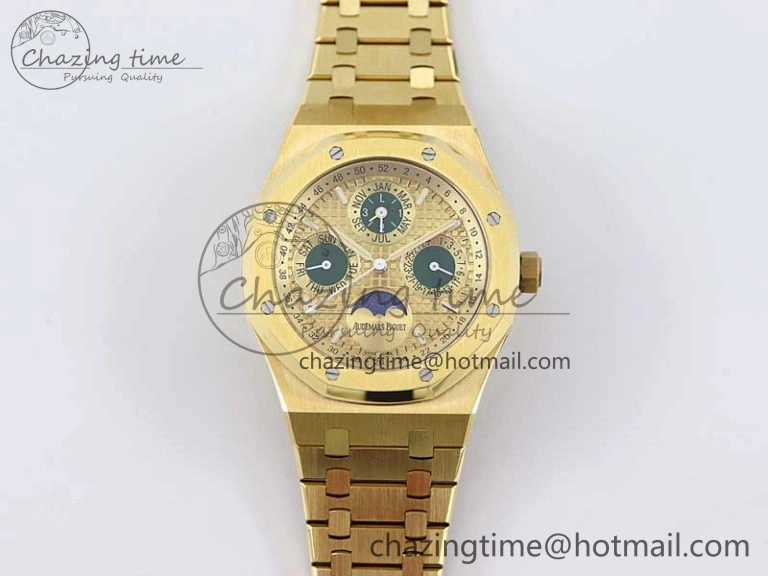 Royal Oak 41mm Complicated 26574 YG APSF1:1 Best Edition YG Dial on YG Bracelet A5134