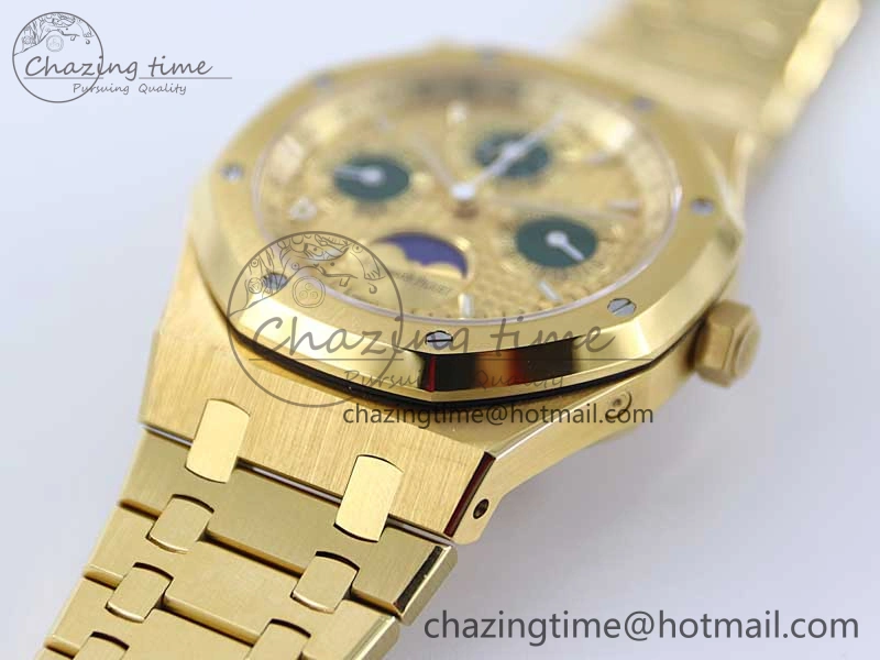Royal Oak 41mm Complicated 26574 YG APSF1:1 Best Edition YG Dial on YG Bracelet A5134