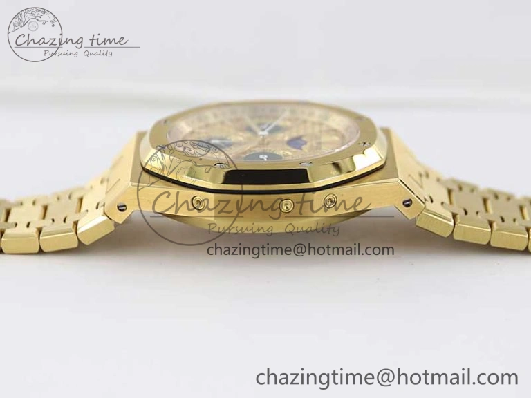 Royal Oak 41mm Complicated 26574 YG APSF1:1 Best Edition YG Dial on YG Bracelet A5134