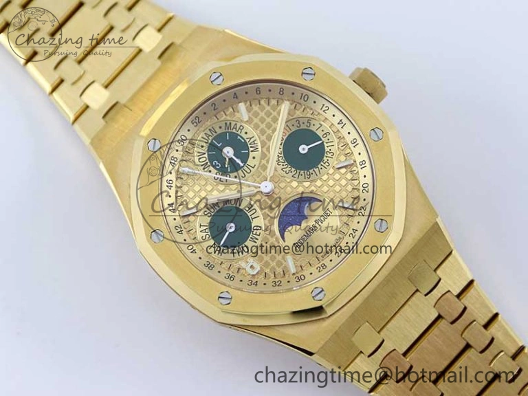 Royal Oak 41mm Complicated 26574 YG APSF1:1 Best Edition YG Dial on YG Bracelet A5134