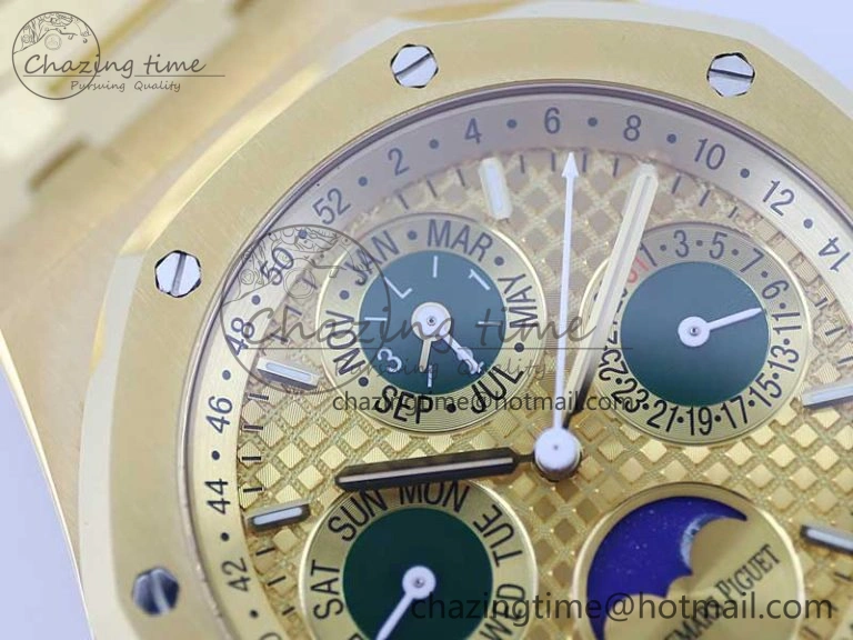 Royal Oak 41mm Complicated 26574 YG APSF1:1 Best Edition YG Dial on YG Bracelet A5134