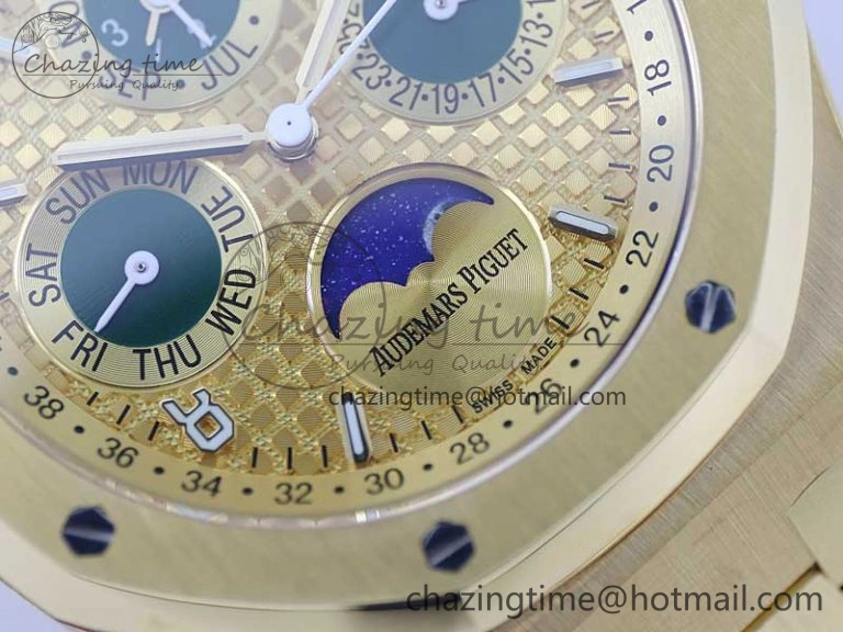 Royal Oak 41mm Complicated 26574 YG APSF1:1 Best Edition YG Dial on YG Bracelet A5134