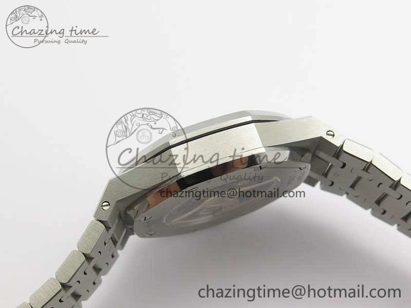 Royal Oak 41mm Double Balance Wheel Openworked 15407 SS JF 1:1 Best Edition On SS Bracelet A3132