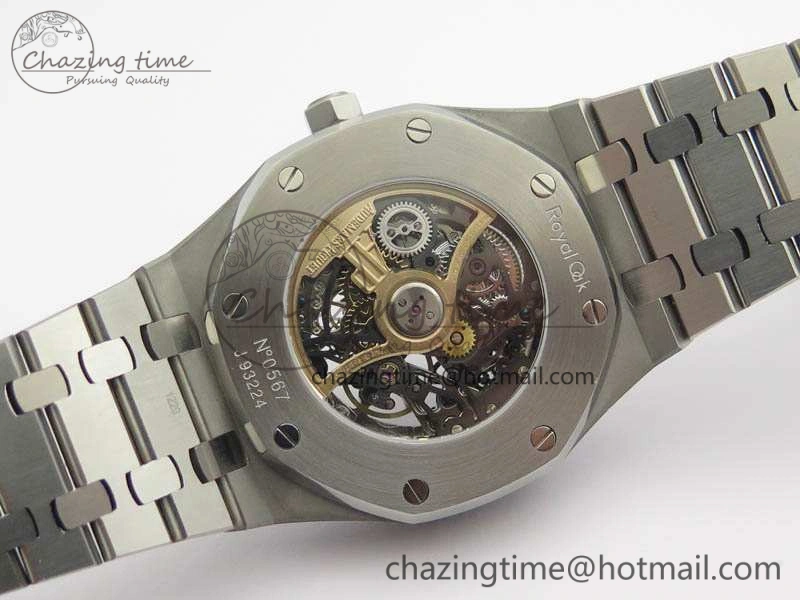Royal Oak 41mm Double Balance Wheel Openworked 15407 SS JF 1:1 Best Edition On SS Bracelet A3132