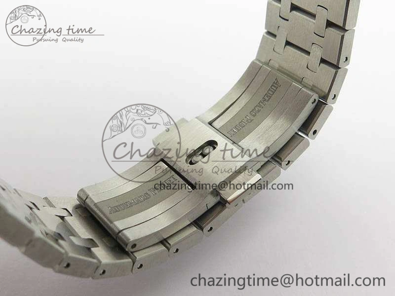 Royal Oak 41mm Double Balance Wheel Openworked 15407 SS JF 1:1 Best Edition On SS Bracelet A3132