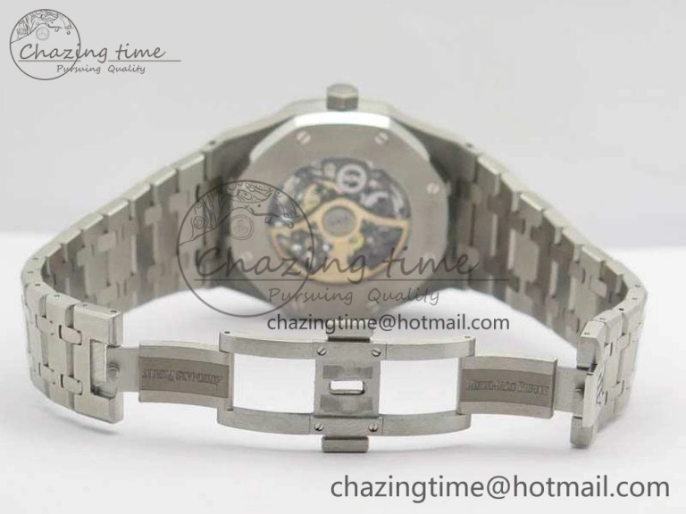 Royal Oak 41mm Double Balance Wheel Openworked 15407 SS JF 1:1 Best Edition On SS Bracelet A3132