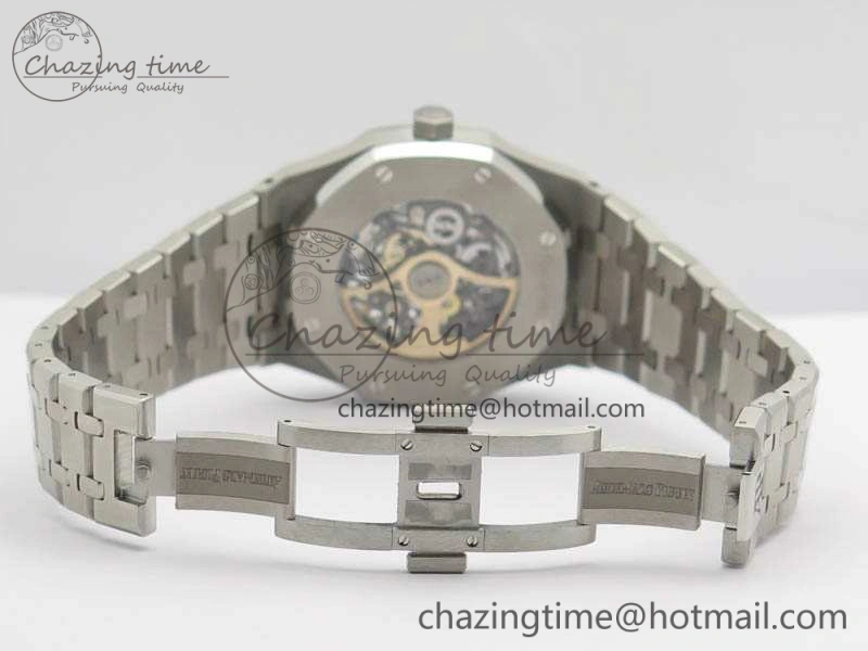 Royal Oak 41mm Double Balance Wheel Openworked 15407 SS JF 1:1 Best Edition On SS Bracelet A3132