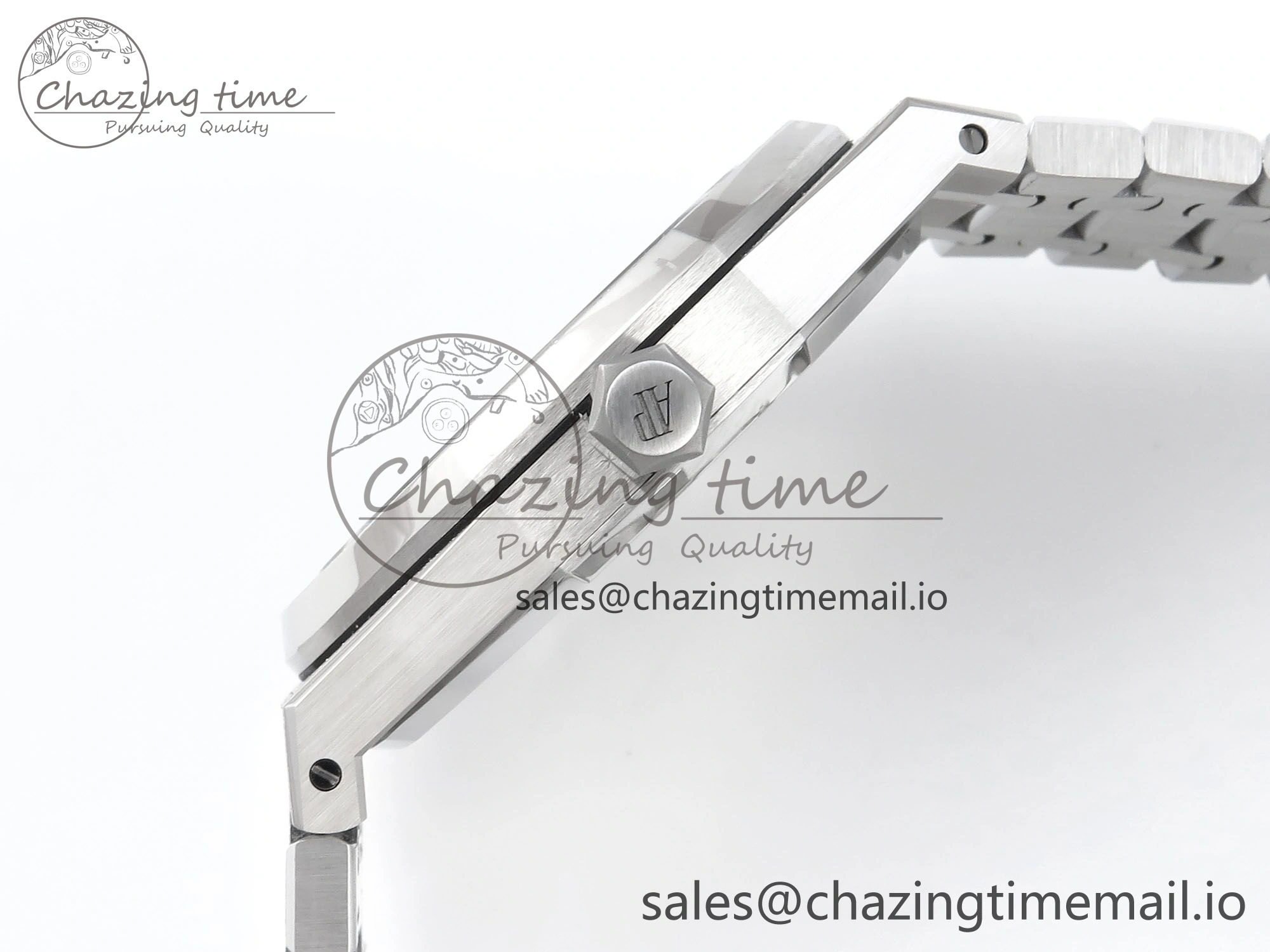 Royal Oak 41mm Frosted 15407 SS THBF 1:1 Best Edition Skeleton Dial on SS Bracelet SA3132