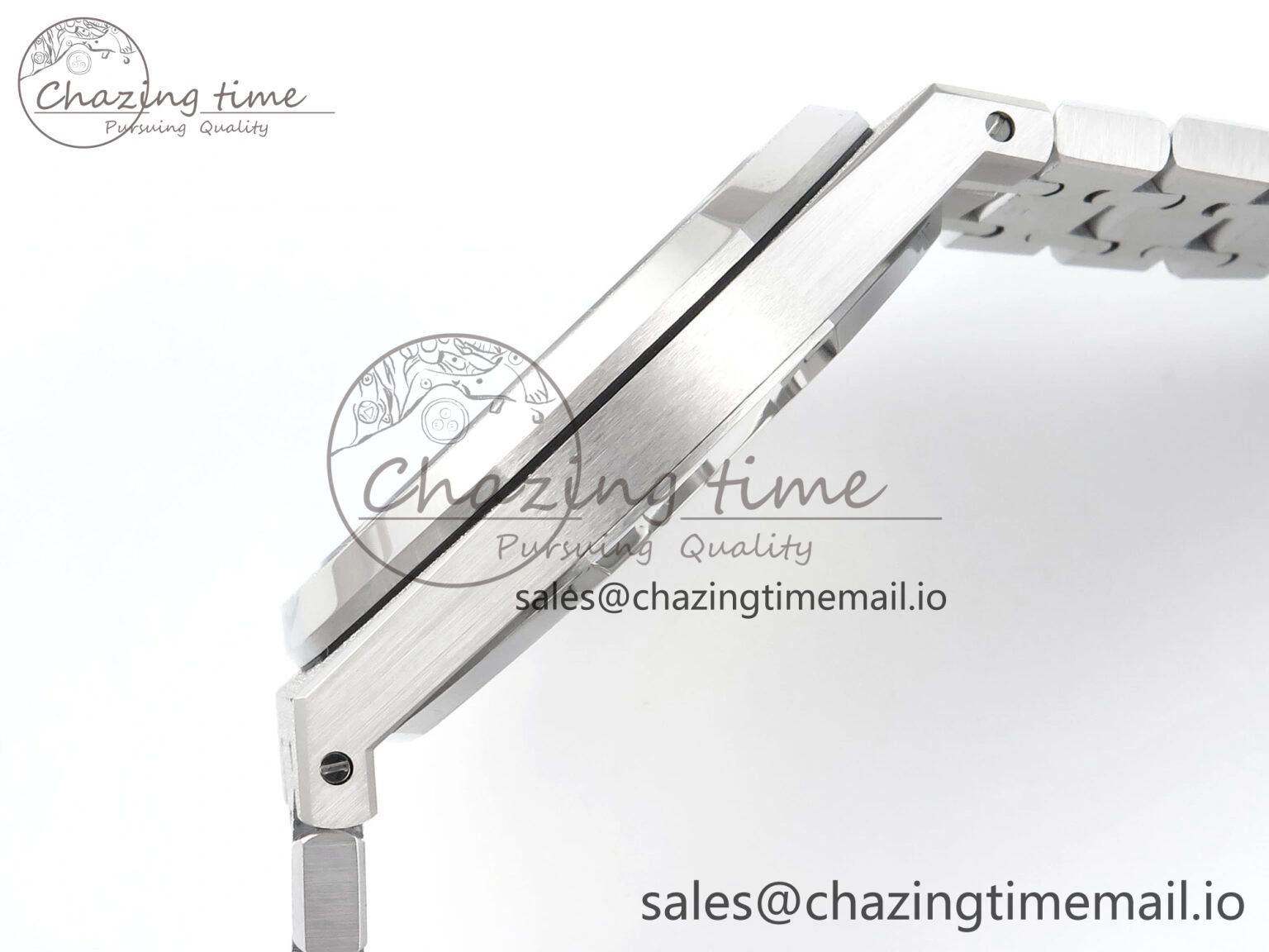 Royal Oak 41mm Frosted 15407 SS THBF 1:1 Best Edition Skeleton Dial on SS Bracelet SA3132
