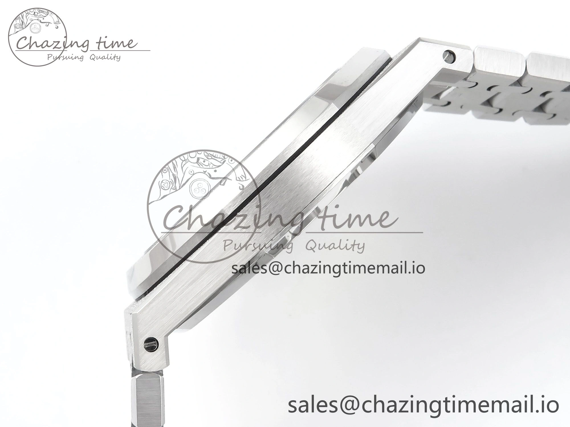 Royal Oak 41mm Frosted 15407 SS THBF 1:1 Best Edition Skeleton Dial on SS Bracelet SA3132