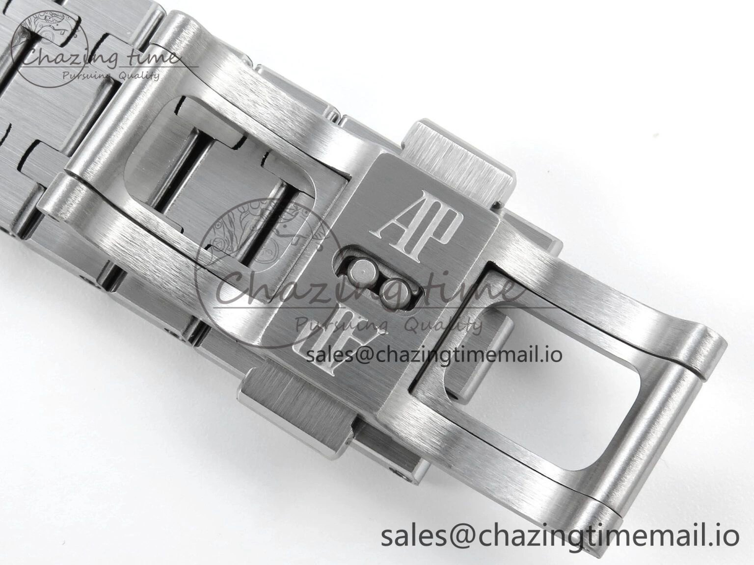 Royal Oak 41mm Frosted 15407 SS THBF 1:1 Best Edition Skeleton Dial on SS Bracelet SA3132