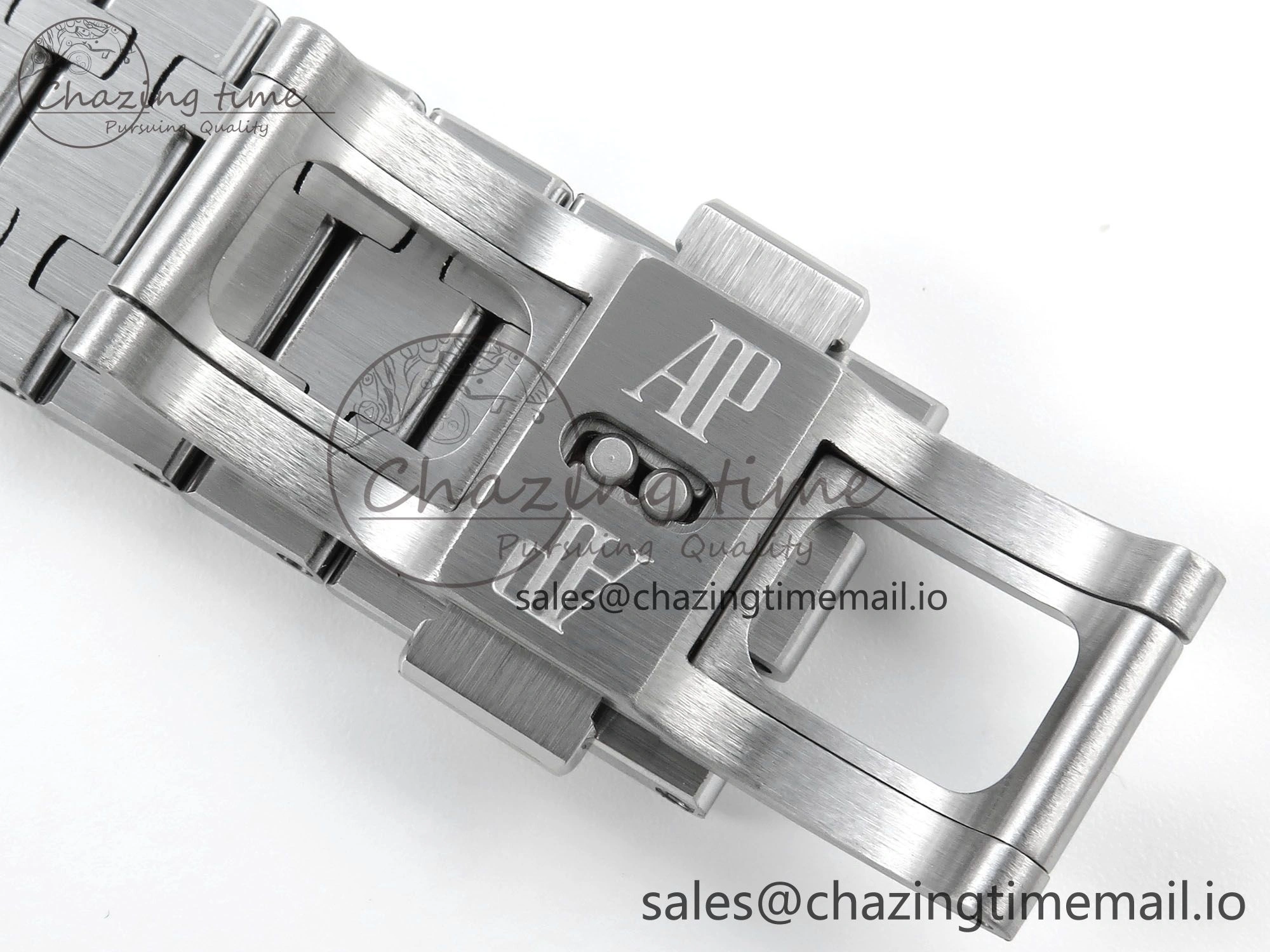 Royal Oak 41mm Frosted 15407 SS THBF 1:1 Best Edition Skeleton Dial on SS Bracelet SA3132