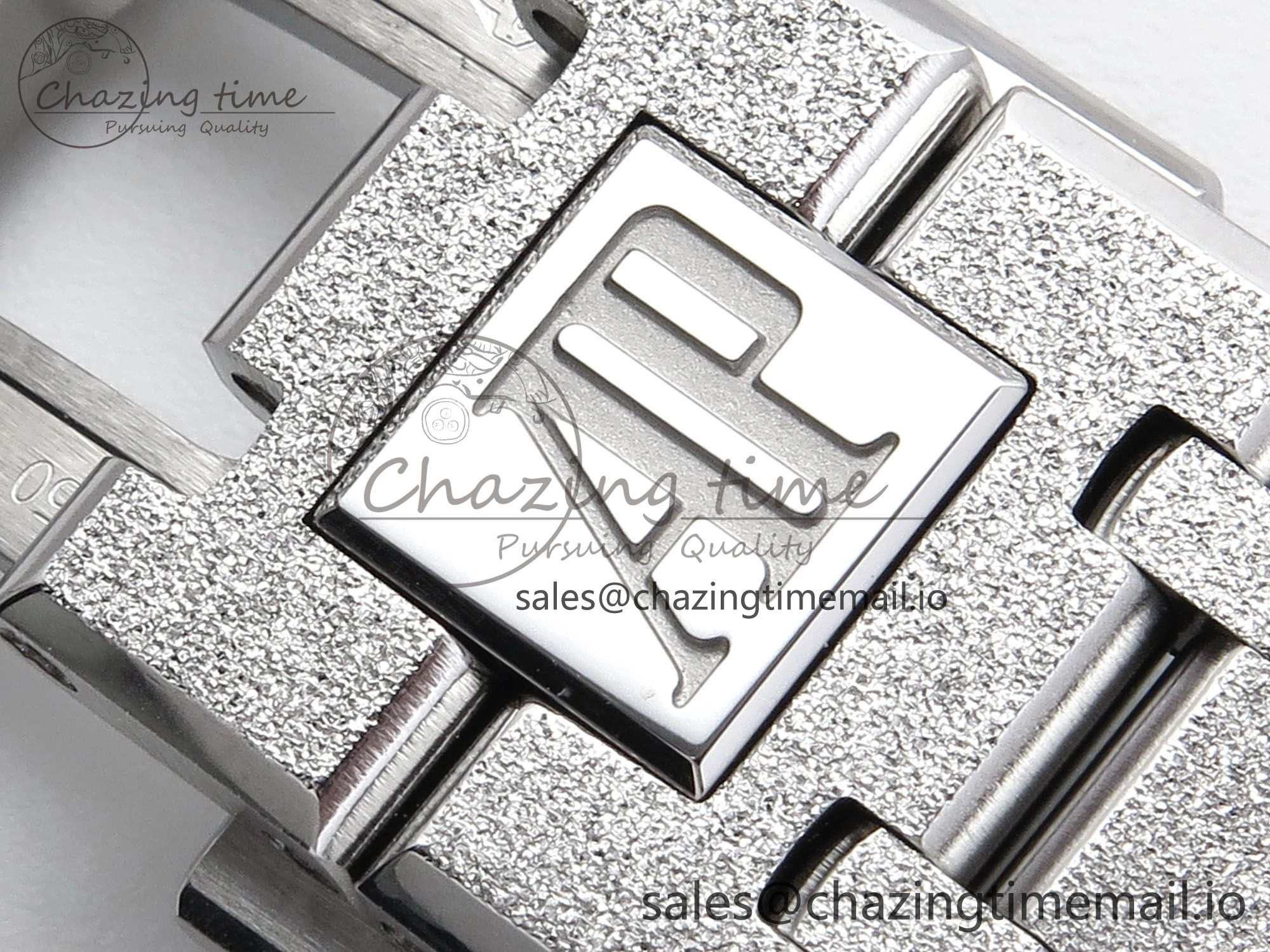 Royal Oak 41mm Frosted 15407 SS THBF 1:1 Best Edition Skeleton Dial on SS Bracelet SA3132