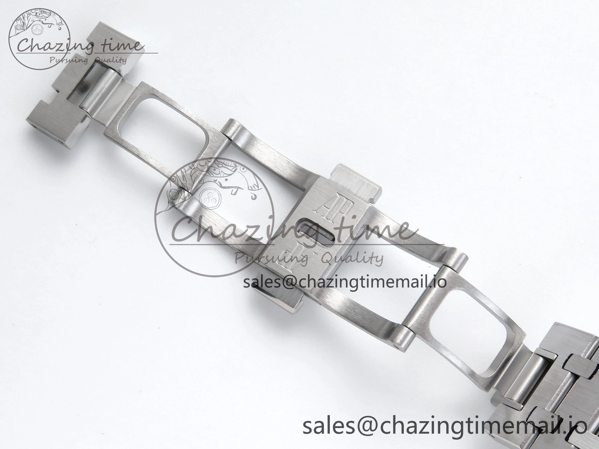 Royal Oak 41mm Frosted 15407 SS THBF 1:1 Best Edition Skeleton Dial on SS Bracelet SA3132