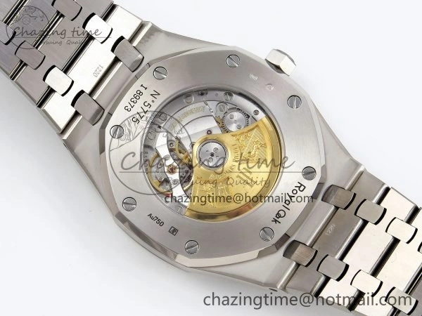 Royal Oak 41mm Frosted SS APSF 1:1 Best Edition Blue Textured Dial on SS Bracelet SA3120 Super Clone