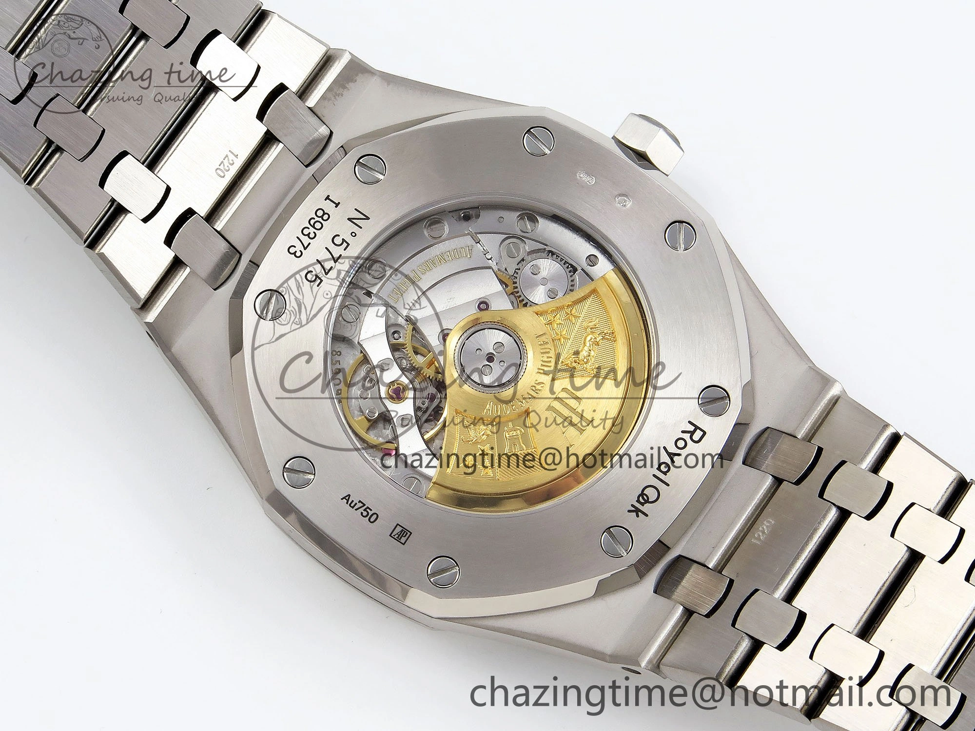 Royal Oak 41mm Frosted SS APSF 1:1 Best Edition Blue Textured Dial on SS Bracelet SA3120 Super Clone