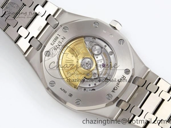 Royal Oak 41mm Frosted SS APSF 1:1 Best Edition Blue Textured Dial on SS Bracelet SA3120 Super Clone
