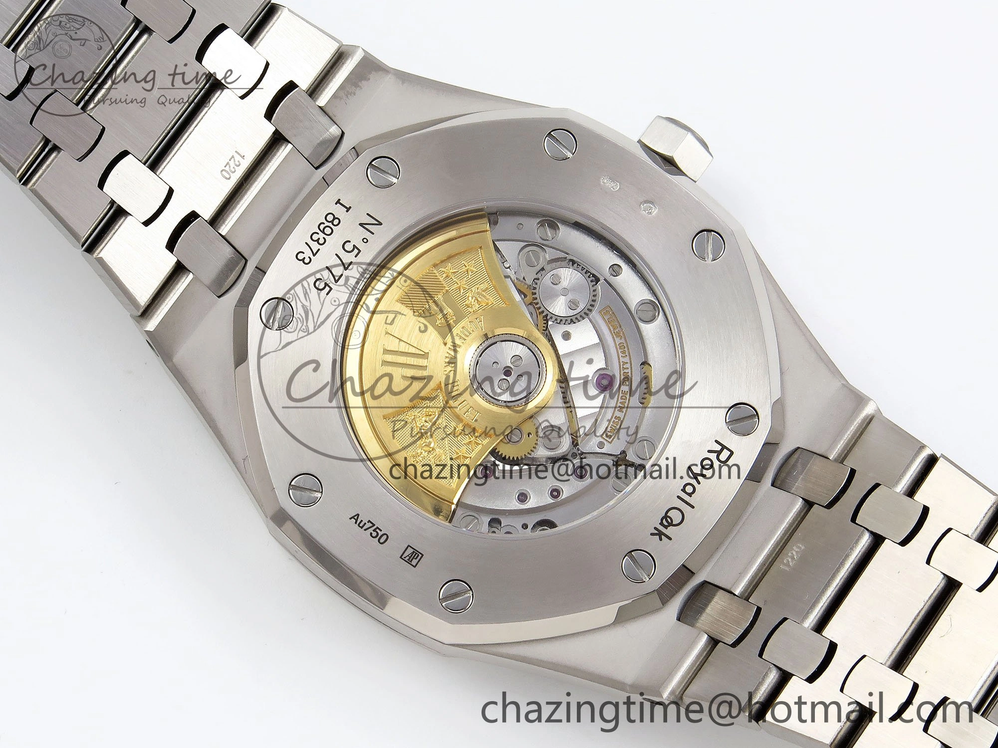 Royal Oak 41mm Frosted SS APSF 1:1 Best Edition Blue Textured Dial on SS Bracelet SA3120 Super Clone