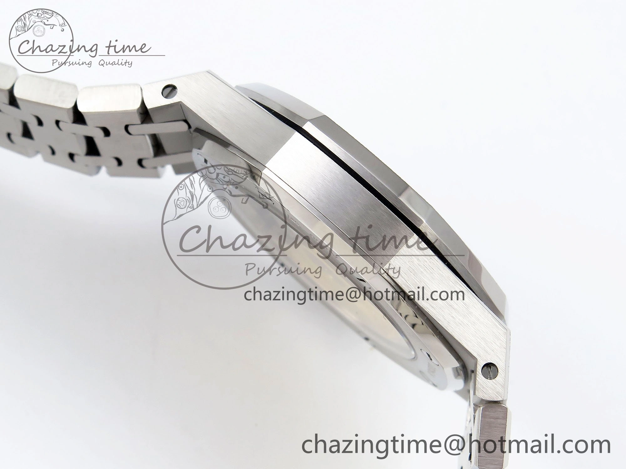 Royal Oak 41mm Frosted SS APSF 1:1 Best Edition Blue Textured Dial on SS Bracelet SA3120 Super Clone