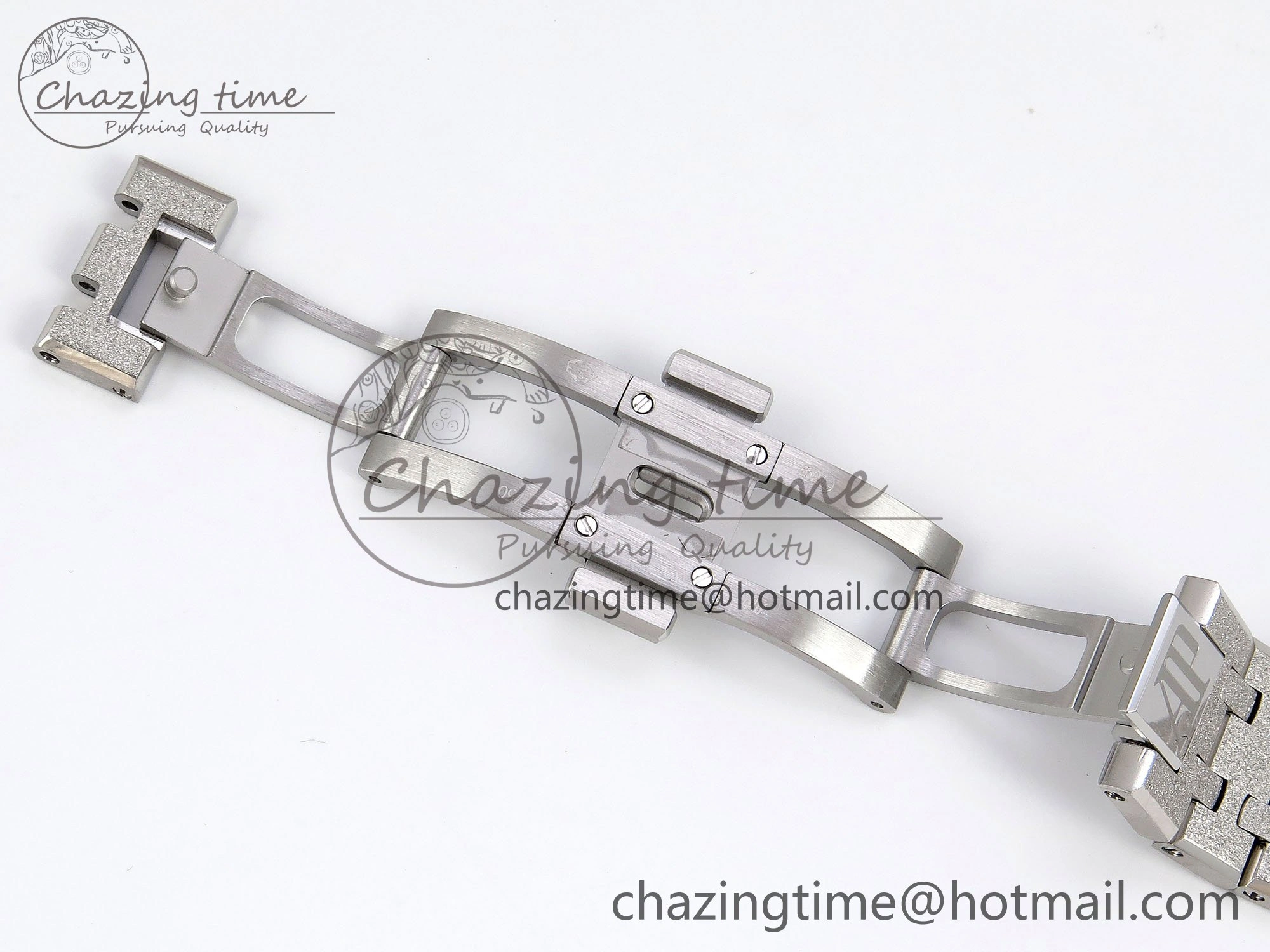 Royal Oak 41mm Frosted SS APSF 1:1 Best Edition Blue Textured Dial on SS Bracelet SA3120 Super Clone