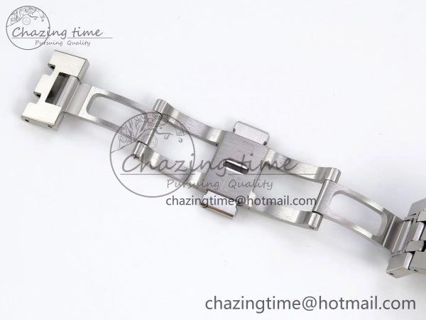 Royal Oak 41mm Frosted SS APSF 1:1 Best Edition Blue Textured Dial on SS Bracelet SA3120 Super Clone