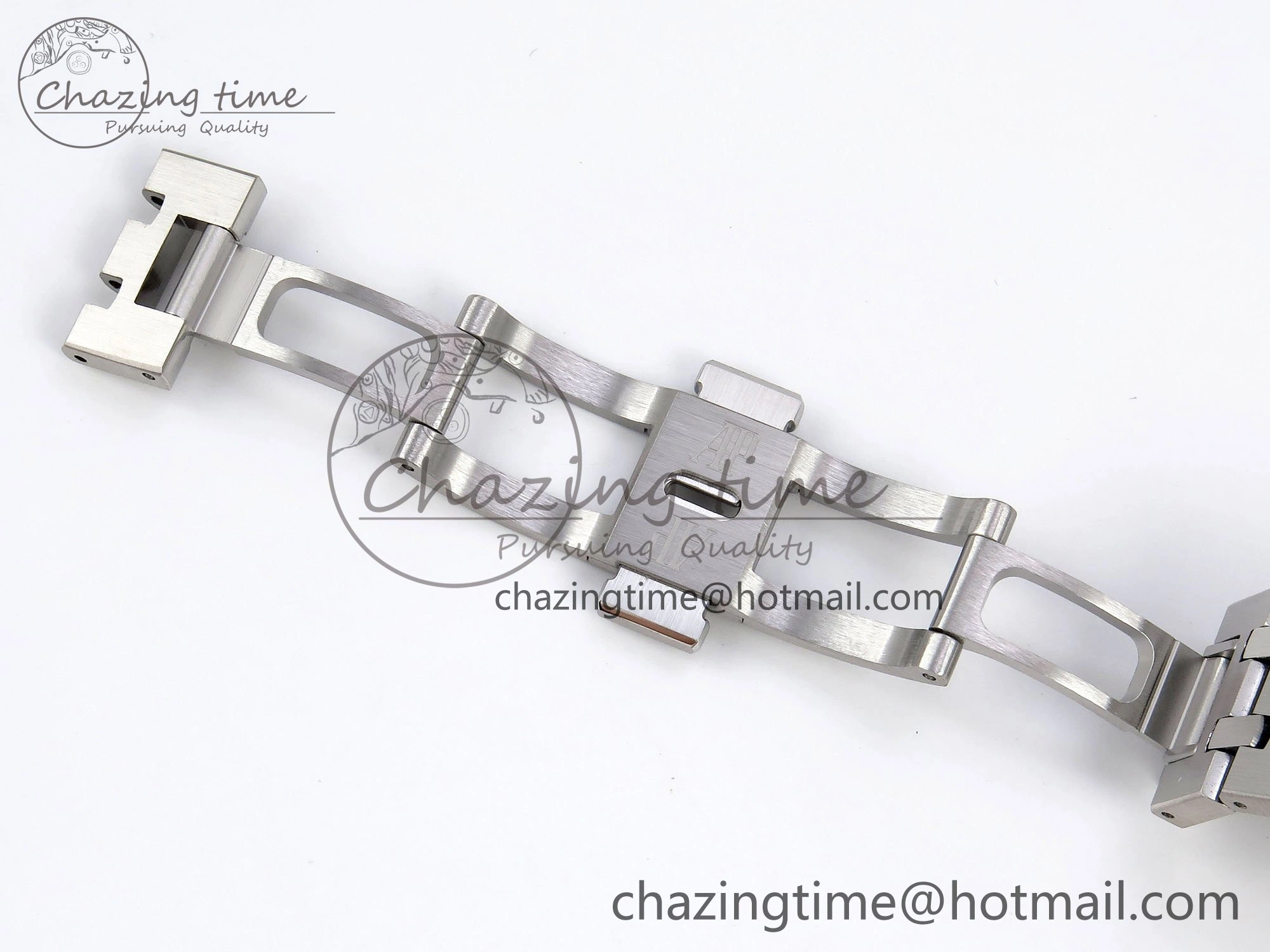 Royal Oak 41mm Frosted SS APSF 1:1 Best Edition Blue Textured Dial on SS Bracelet SA3120 Super Clone
