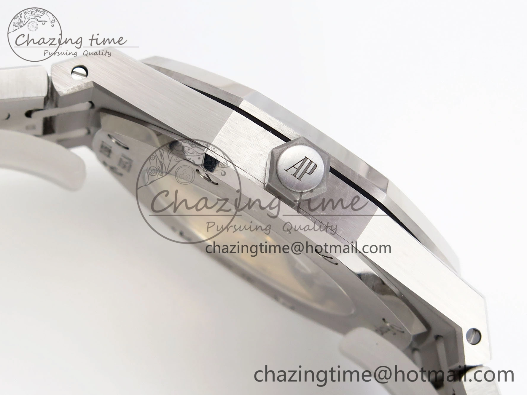 Royal Oak 41mm Frosted SS APSF 1:1 Best Edition Gray Textured Dial on SS Bracelet SA3120 Super Clone