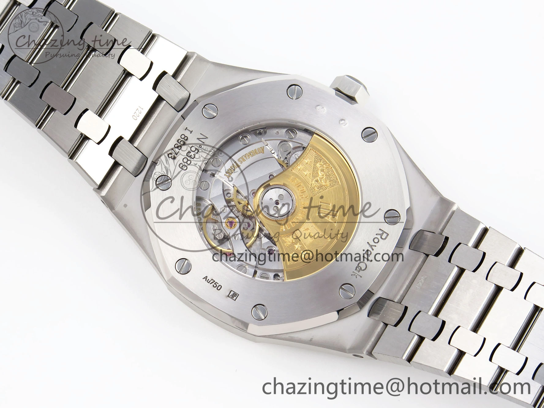 Royal Oak 41mm Frosted SS APSF 1:1 Best Edition Gray Textured Dial on SS Bracelet SA3120 Super Clone