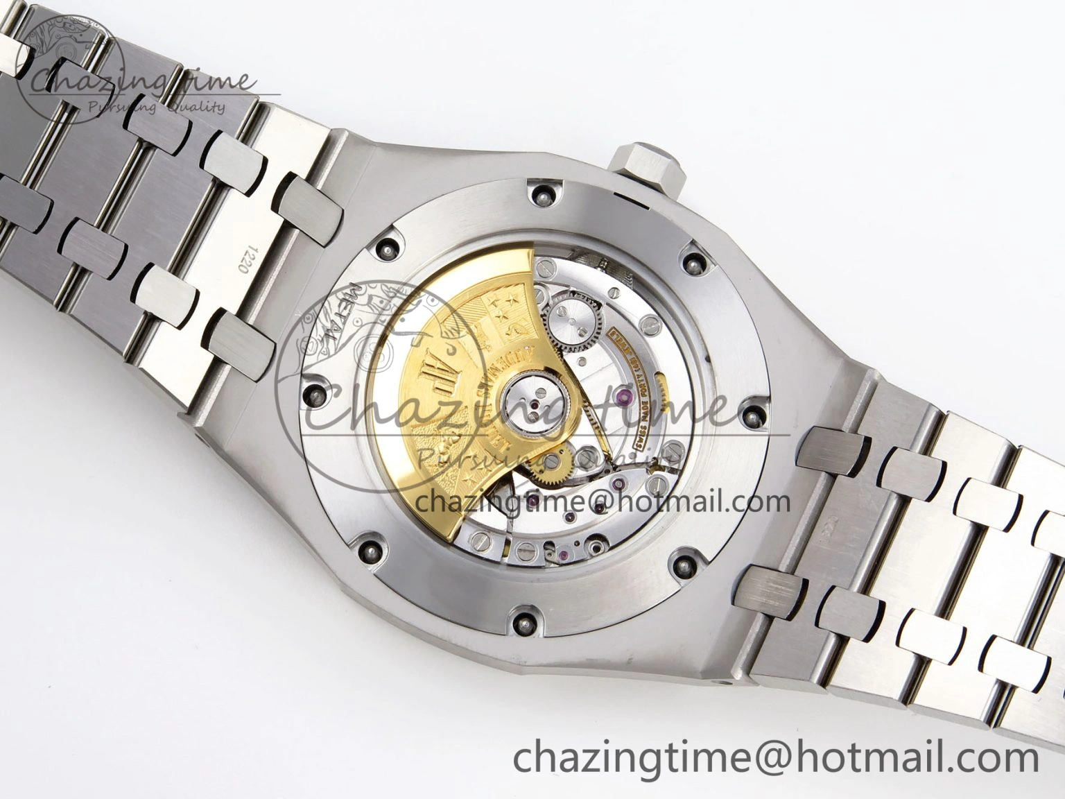 Royal Oak 41mm Frosted SS APSF 1:1 Best Edition Gray Textured Dial on SS Bracelet SA3120 Super Clone