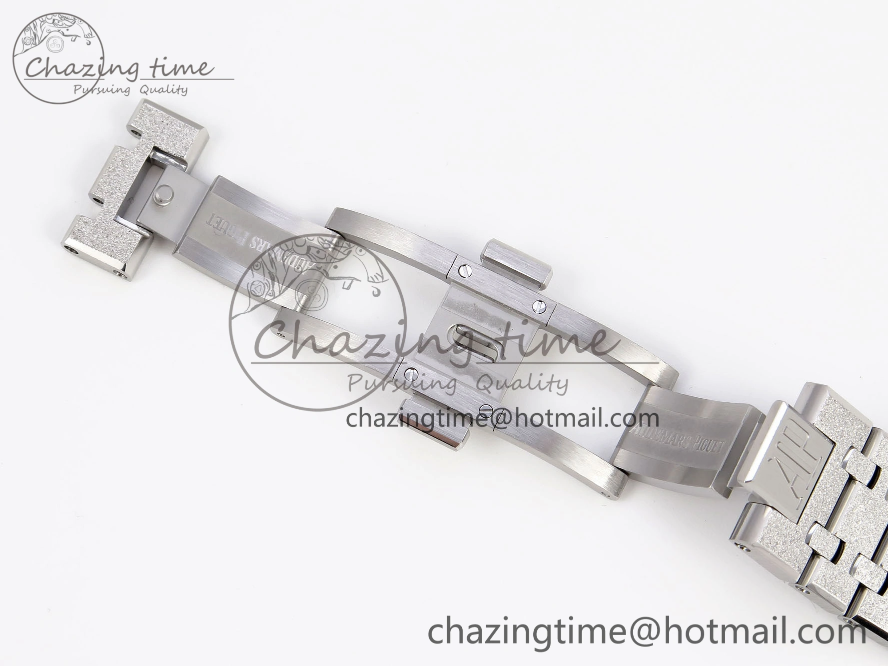Royal Oak 41mm Frosted SS APSF 1:1 Best Edition Gray Textured Dial on SS Bracelet SA3120 Super Clone