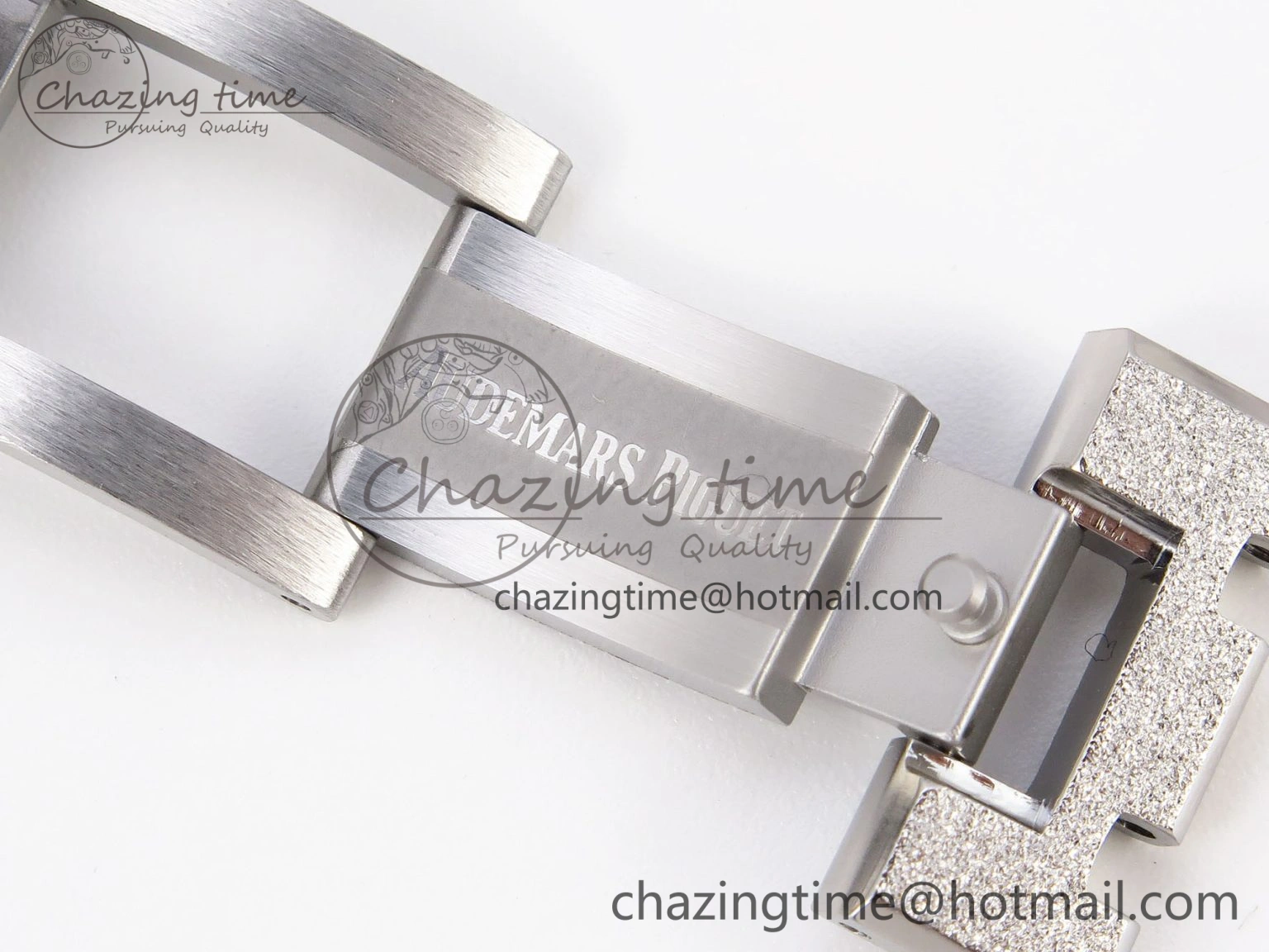 Royal Oak 41mm Frosted SS APSF 1:1 Best Edition Gray Textured Dial on SS Bracelet SA3120 Super Clone