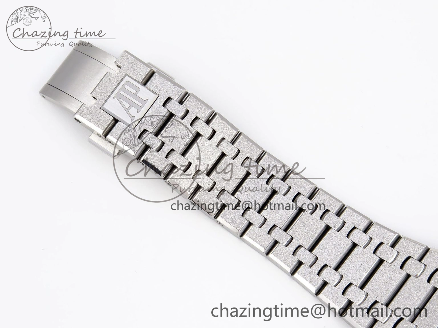 Royal Oak 41mm Frosted SS APSF 1:1 Best Edition Gray Textured Dial on SS Bracelet SA3120 Super Clone