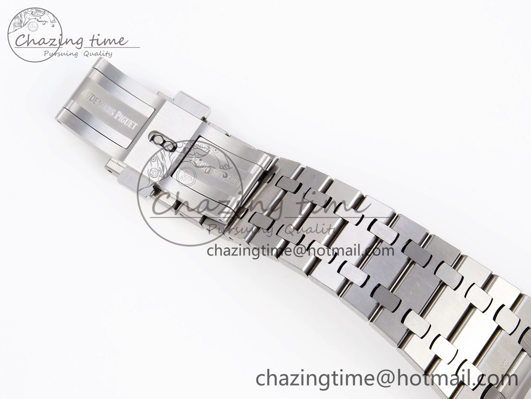 Royal Oak 41mm Frosted SS APSF 1:1 Best Edition Gray Textured Dial on SS Bracelet SA3120 Super Clone