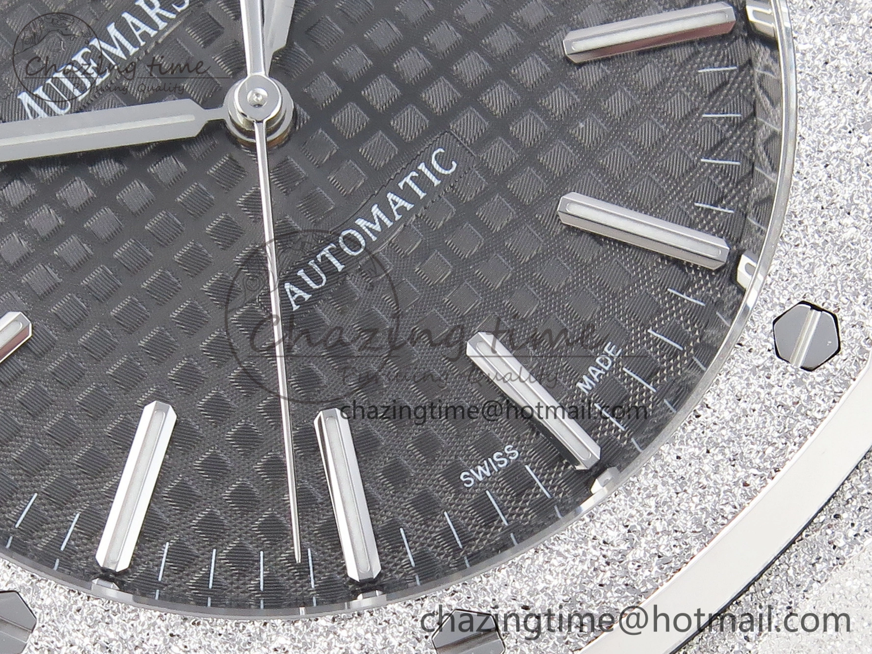Royal Oak 41mm Frosted SS APSF 1:1 Best Edition Gray Textured Dial on SS Bracelet SA3120 Super Clone