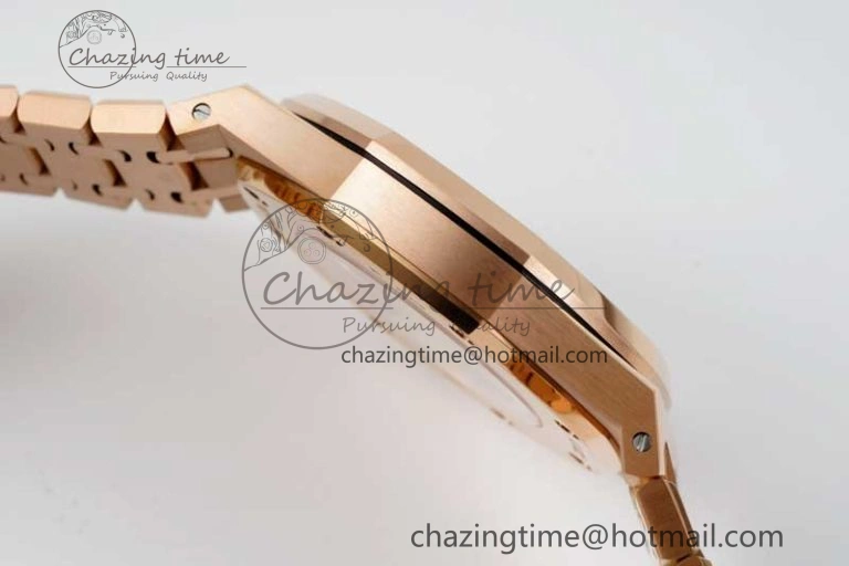 Royal Oak 41mm Openworked 15407 RG APSF 1:1 Best Edition on RG Bracelet A3132