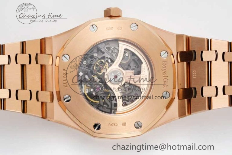 Royal Oak 41mm Openworked 15407 RG APSF 1:1 Best Edition on RG Bracelet A3132
