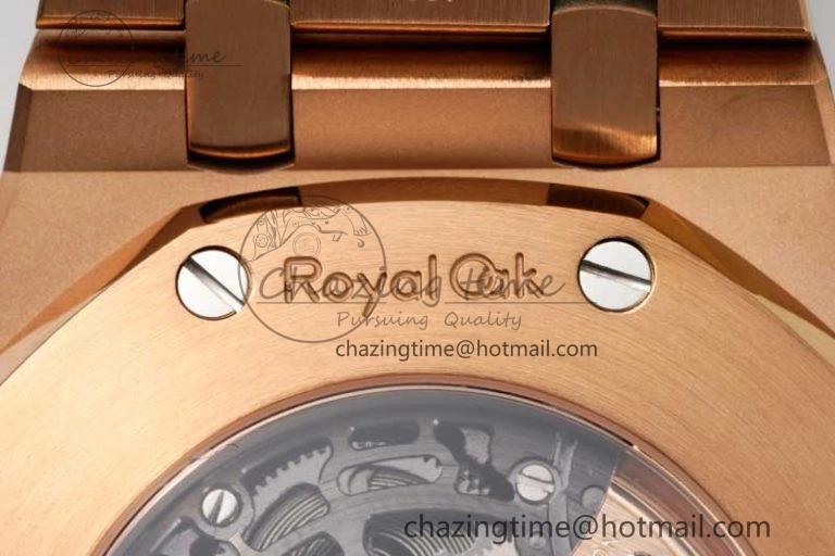 Royal Oak 41mm Openworked 15407 RG APSF 1:1 Best Edition on RG Bracelet A3132