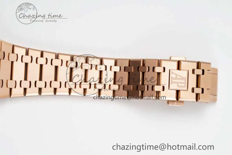 Royal Oak 41mm Openworked 15407 RG APSF 1:1 Best Edition on RG Bracelet A3132
