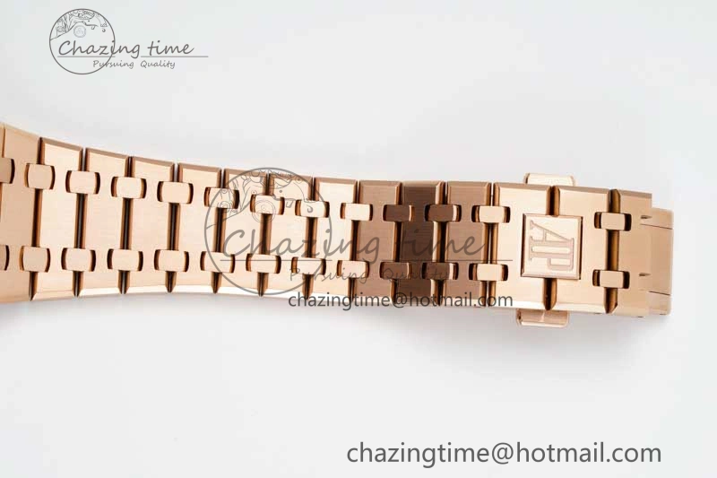 Royal Oak 41mm Openworked 15407 RG APSF 1:1 Best Edition on RG Bracelet A3132