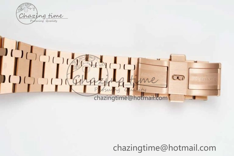 Royal Oak 41mm Openworked 15407 RG APSF 1:1 Best Edition on RG Bracelet A3132