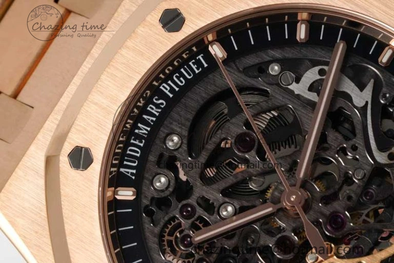 Royal Oak 41mm Openworked 15407 RG APSF 1:1 Best Edition on RG Bracelet A3132