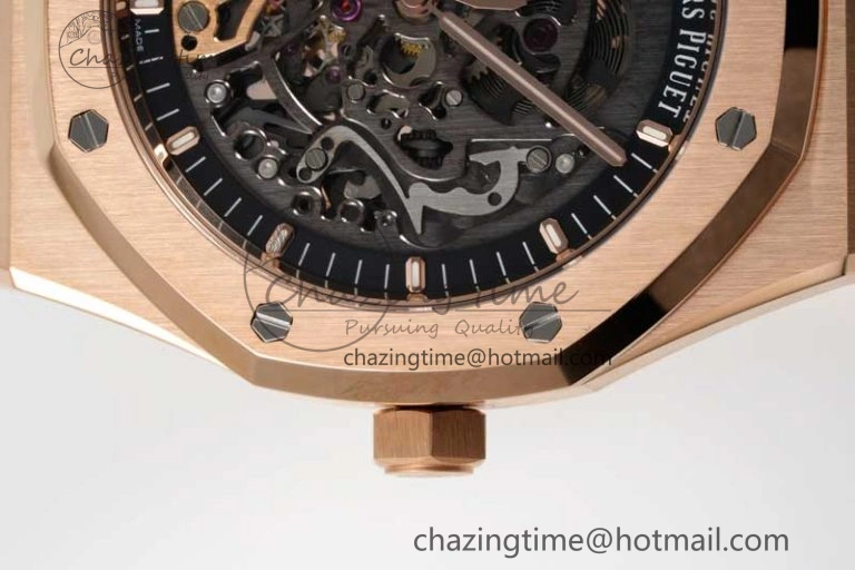 Royal Oak 41mm Openworked 15407 RG APSF 1:1 Best Edition on RG Bracelet A3132