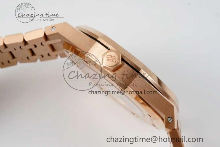 Royal Oak 41mm Openworked 15407 RG APSF 1:1 Best Edition on RG Bracelet A3132
