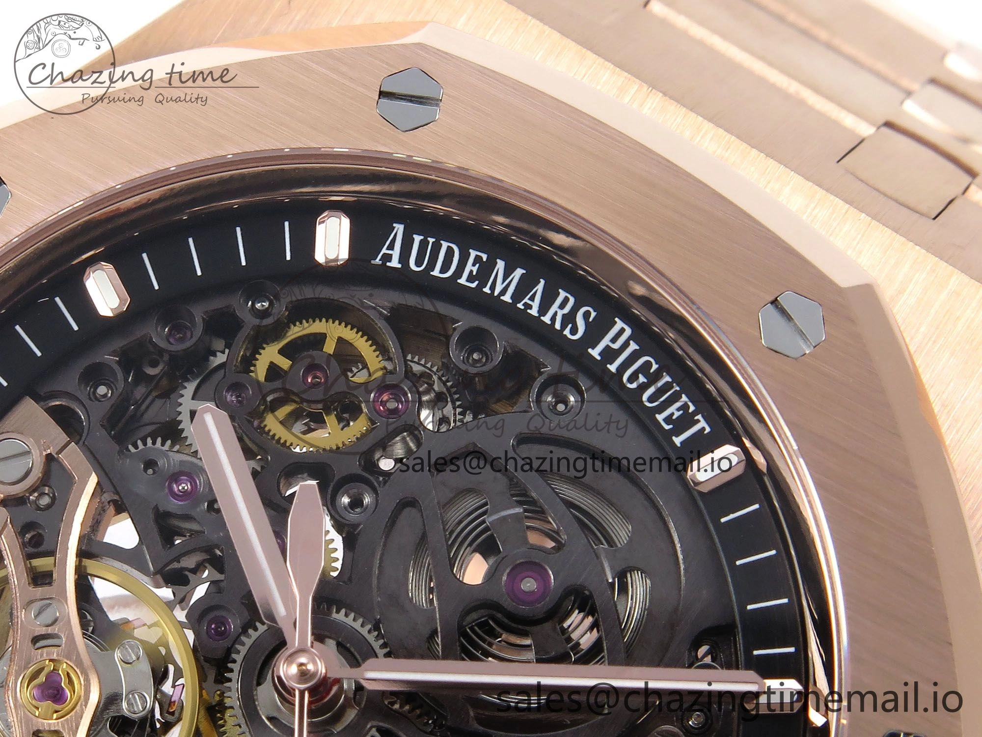 Royal Oak 41mm Openworked 15407 RG THBF 1:1 Best Edition on RG Bracelet SA3132 V2