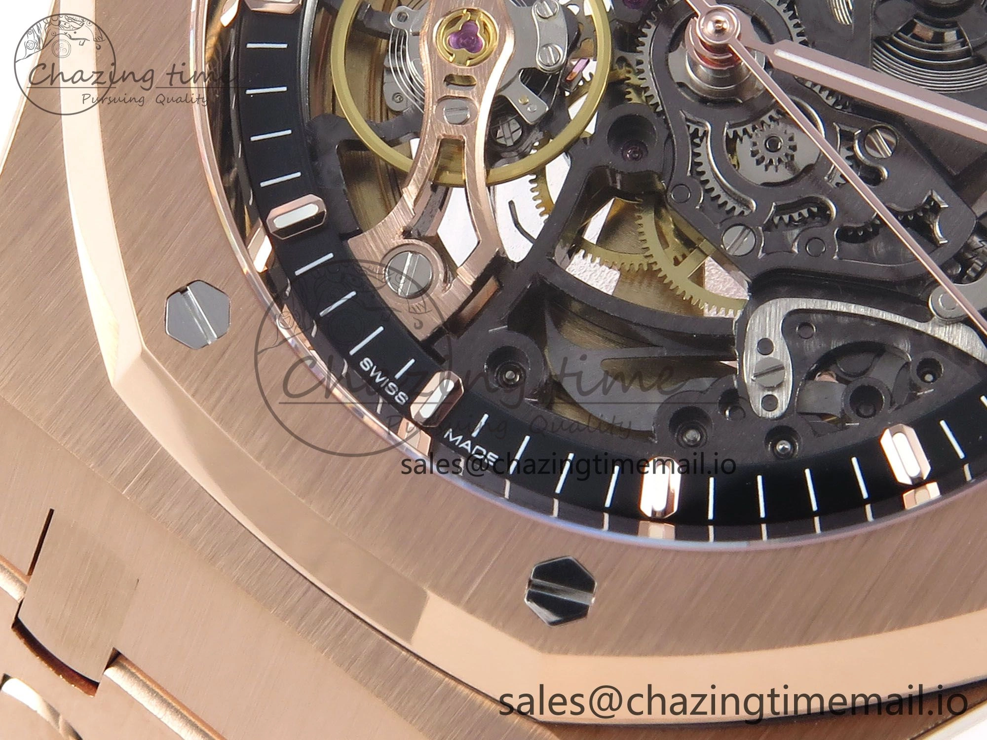 Royal Oak 41mm Openworked 15407 RG THBF 1:1 Best Edition on RG Bracelet SA3132 V2