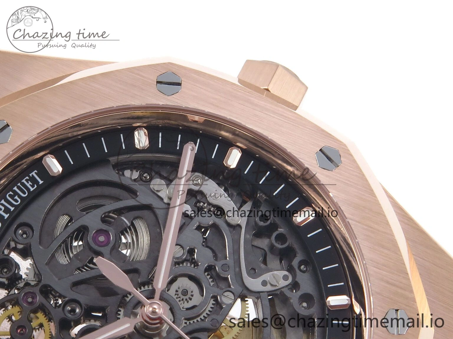 Royal Oak 41mm Openworked 15407 RG THBF 1:1 Best Edition on RG Bracelet SA3132 V2