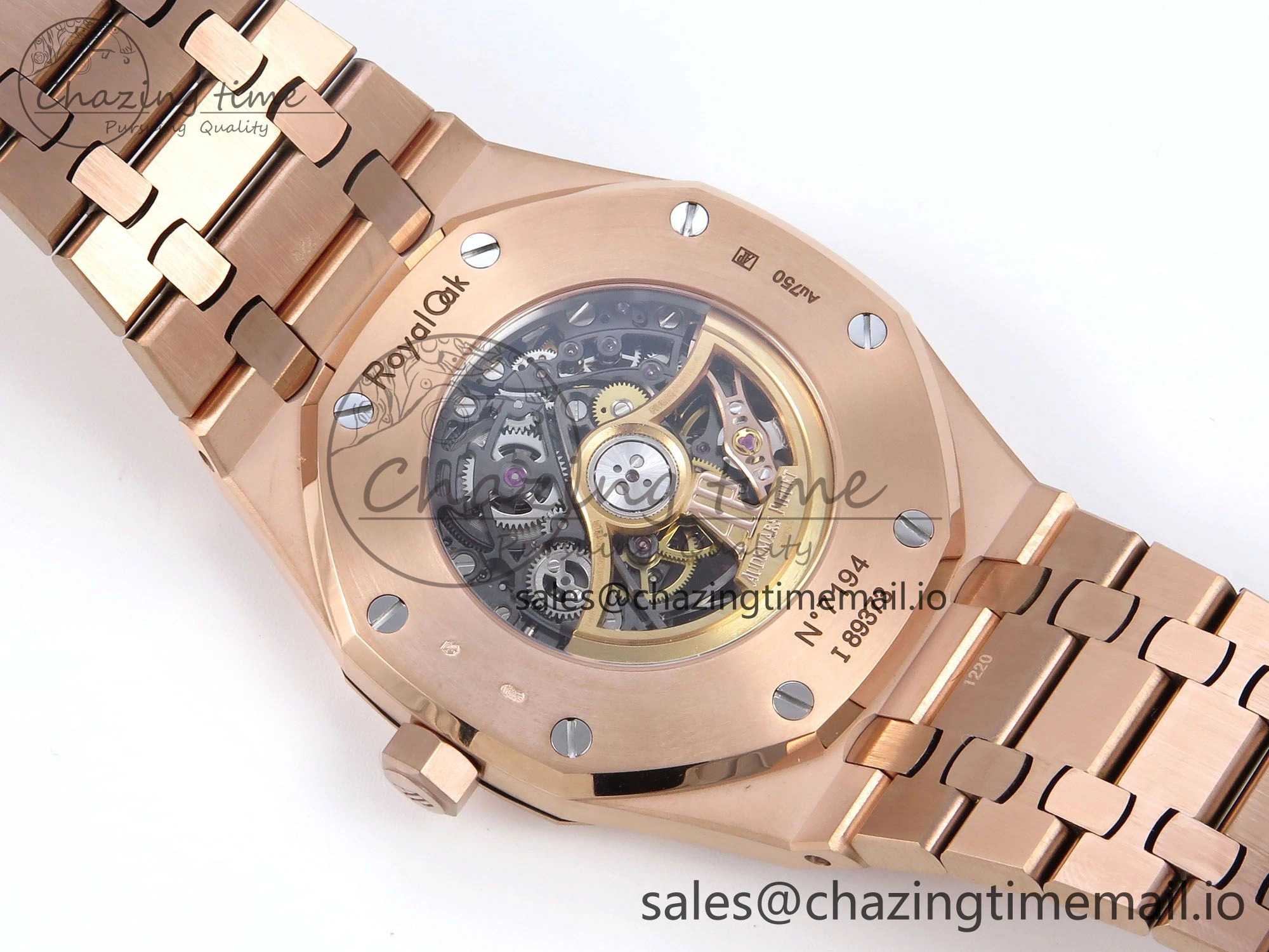 Royal Oak 41mm Openworked 15407 RG THBF 1:1 Best Edition on RG Bracelet SA3132 V2