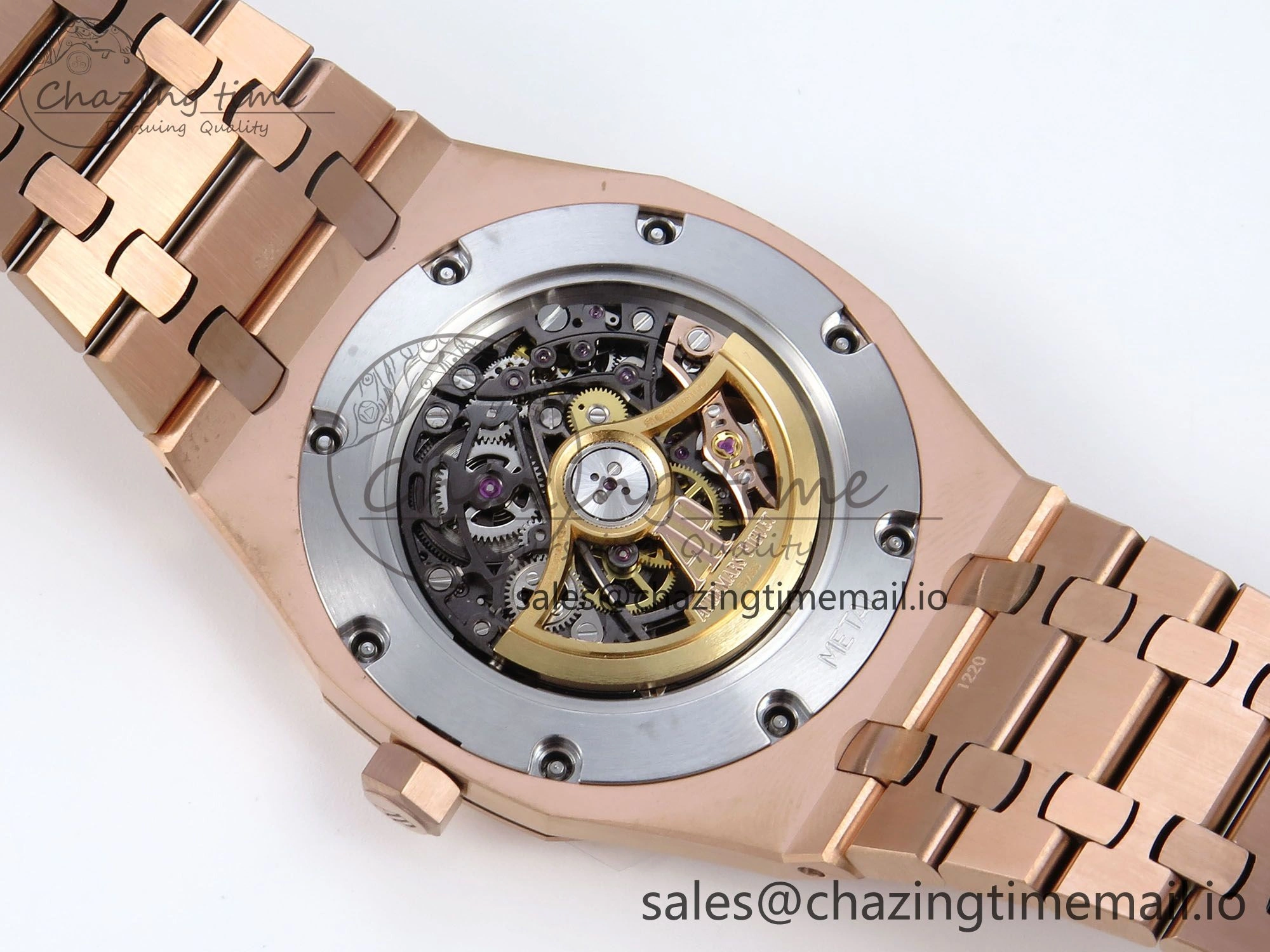 Royal Oak 41mm Openworked 15407 RG THBF 1:1 Best Edition on RG Bracelet SA3132 V2